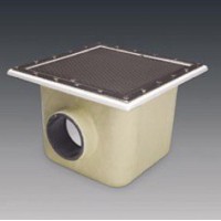 Odpływ denny kwadratowy z kratką ze stali nierdzewnej, 515x515mm