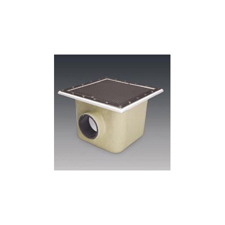 Odpływ denny kwadratowy z kratką ze stali nierdzewnej, 515x515mm