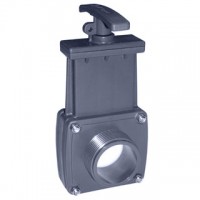 Zawór gilotynowy GZ x końcówka węża 2"x63